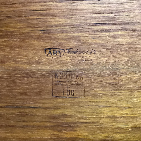 Vintage - Nordika Laminated Trays by iDG - circa 1950’s to 60’s -Made In Sweden - Picture 7 of 14